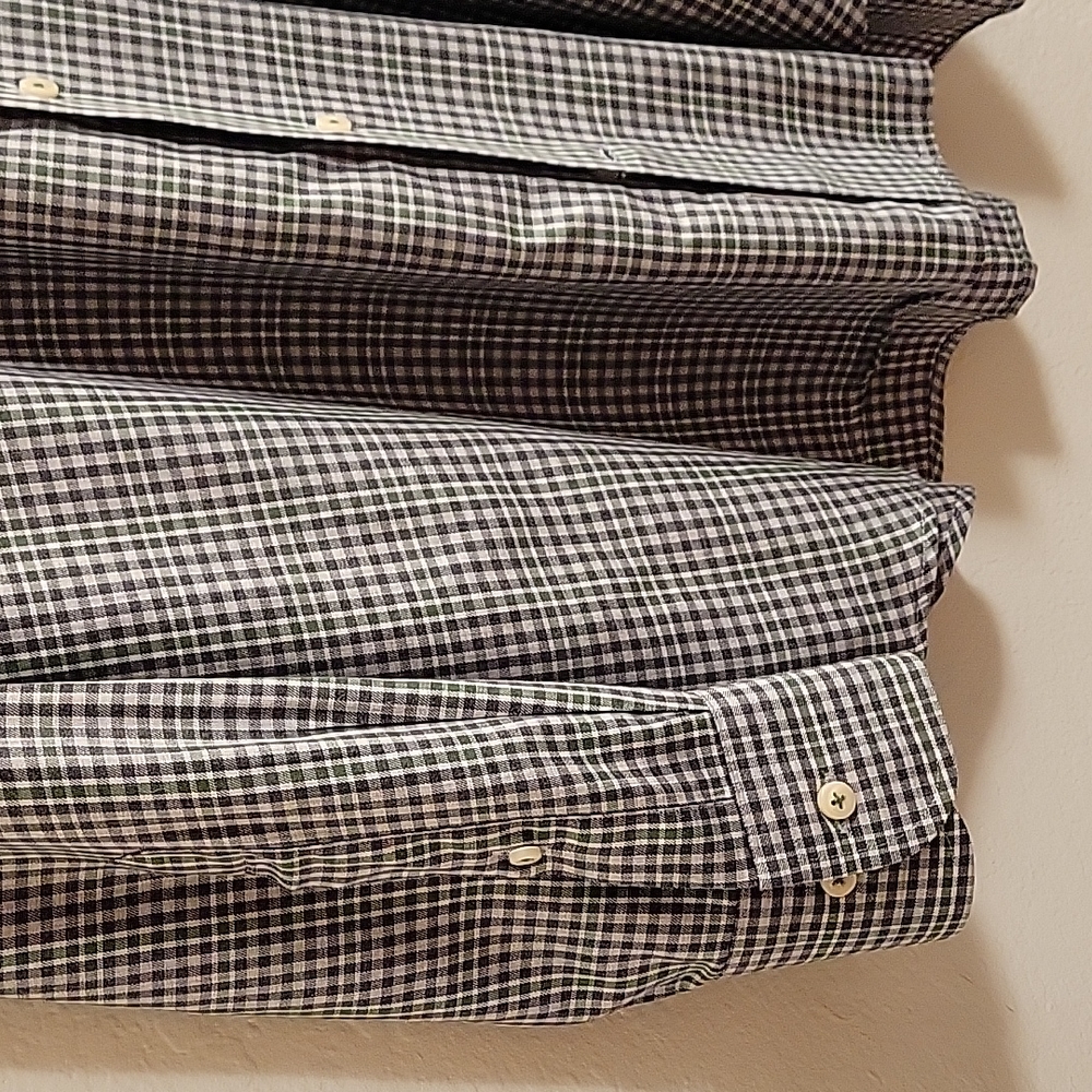 Peter Millar Button-Down - Green - Large - image 6